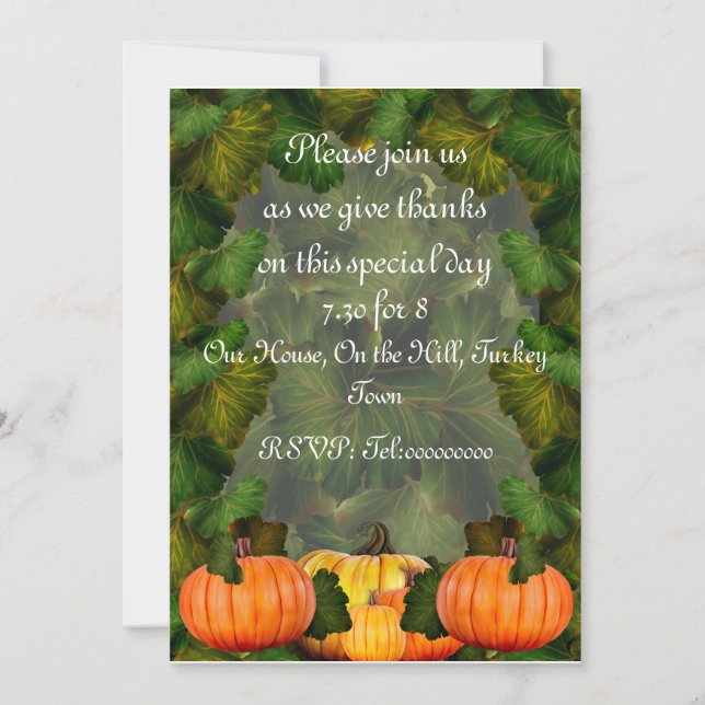 Thanksgiving Invitation (Front)