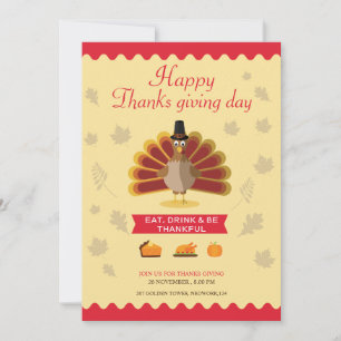 Thanksgiving Invitation Card
