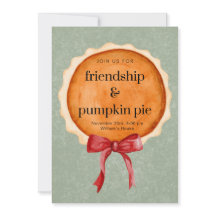Thanksgiving Invitation - Pumpkin Pie Delight