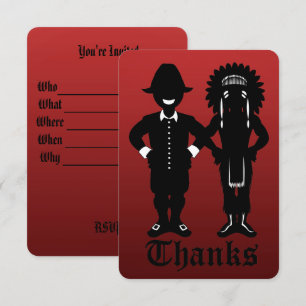 Thanksgiving Invitations Personalised Party Invite