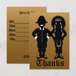Thanksgiving Invitations Personalised Party Invite