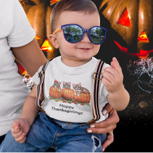 Thanksgiving is the Cat's Meow Baby T-Shirt