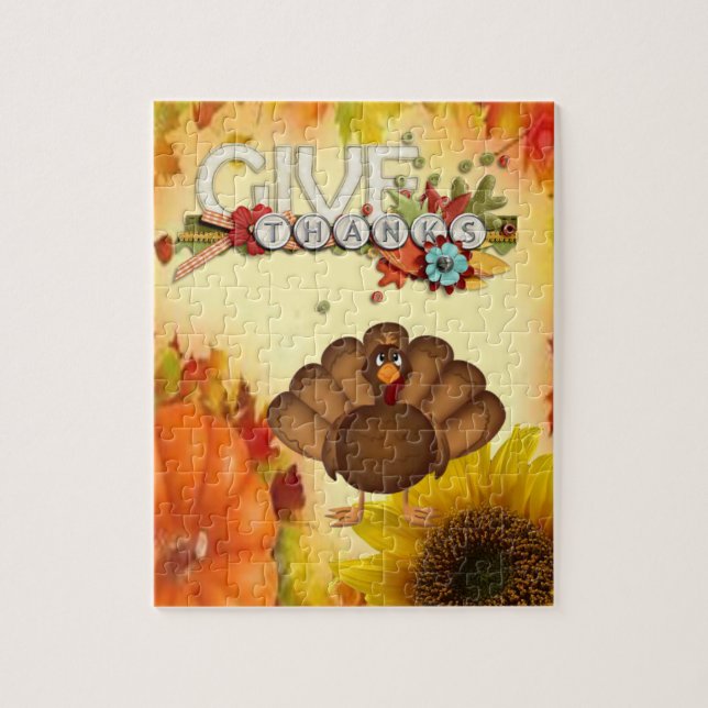 Thanksgiving Jigsaw Puzzle (Vertical)