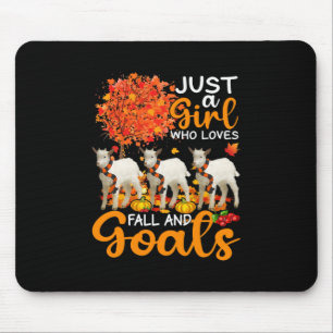 Thanksgiving Just A Girl Who Loves Fall And Goats Mouse Mat