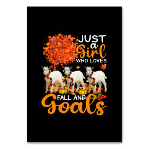 Thanksgiving Just A Girl Who Loves Fall And Goats Table Number