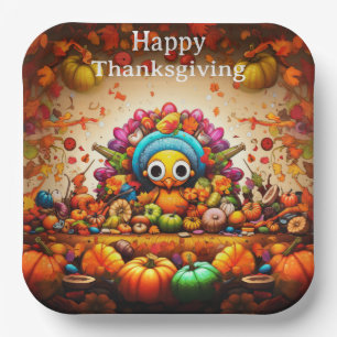 Thanksgiving Kids 2 Paper Plate