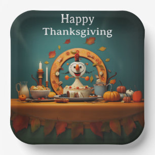 Thanksgiving Kids 5  Paper Plate
