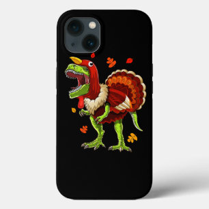 Thanksgiving Kids Boys Men T Rex Dinosaur Eat Turk iPhone 13 Case