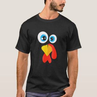 Thanksgiving Kids Turkey Face T-Shirt