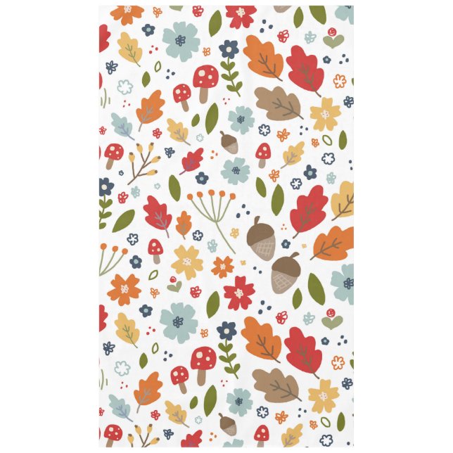 Thanksgiving Kitchen Dining Fall Colours  Tablecloth (Front)