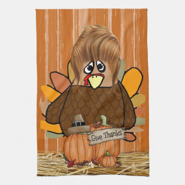 Thanksgiving Kitchen Hand Towel (Vertical)