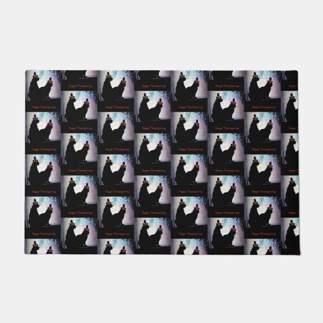 Thanksgiving Kitties Doormat (Front)
