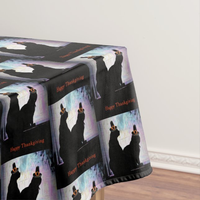 Thanksgiving Kitties Tablecloth (In Situ)