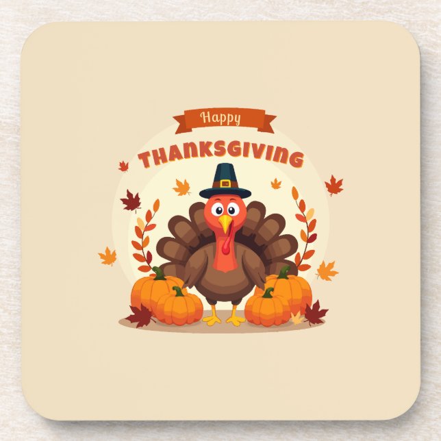 Thanksgiving large chicken coaster (Front)