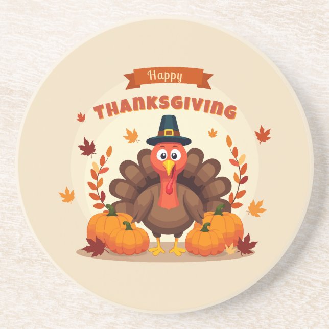 Thanksgiving large chicken coaster (Front)