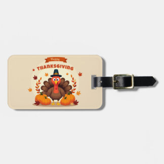Thanksgiving large chicken luggage tag