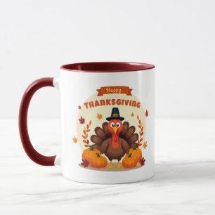 Thanksgiving large chicken mug