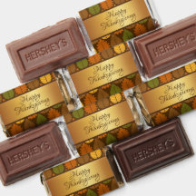 Thanksgiving Leaves & Gold Monogram