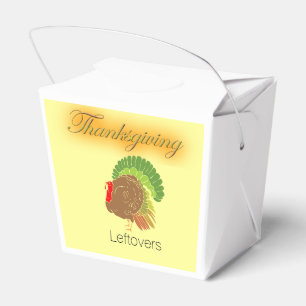 Thanksgiving Leftovers Take-Out Carton Favour Box