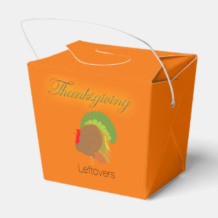 Thanksgiving Leftovers Take-Out Carton Favour Box