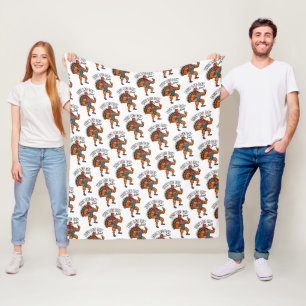 Thanksgiving Leg Day Fleece Blanket