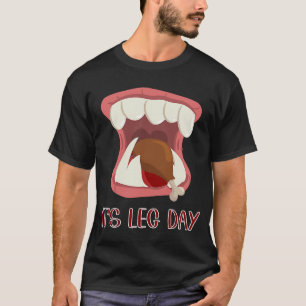 Thanksgiving Leg Day Pilgrim fashion costume T-Shirt