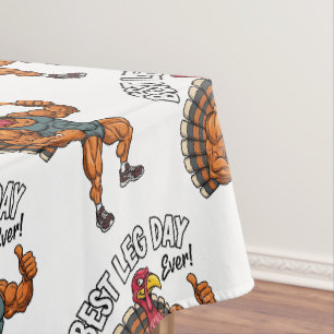 Thanksgiving Leg Day Tablecloth