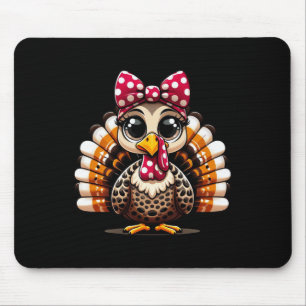 Thanksgiving Leopard Turkey Thanksgiving Autumn Fa Mouse Mat