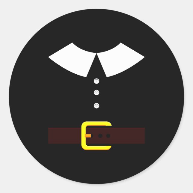 Thanksgiving Lgrim Shirt - New World Lgrim Costume Classic Round Sticker (Front)