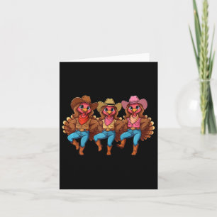 Thanksgiving Line Dance Matching Family Group Turk Card