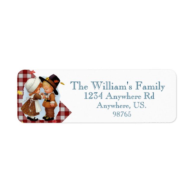 Thanksgiving little pilgrims sapphire holiday (Front)