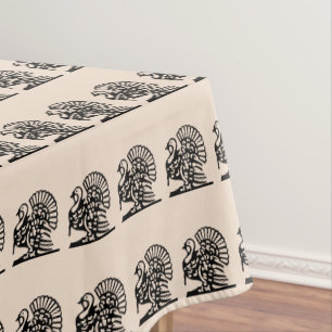 THANKSGIVING MAJESTIC TURKEY table cloth