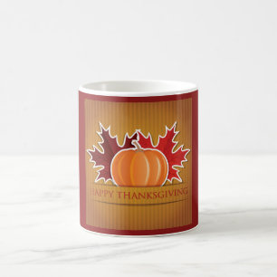 Thanksgiving maple and pumpkin coffee mug