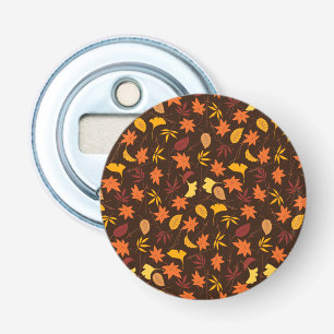 Thanksgiving Maple Fall Pattern Bottle Opener