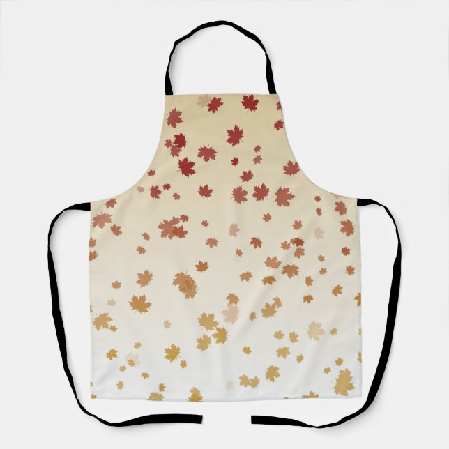 Thanksgiving Maple Leaves Apron (Front)