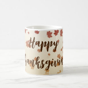Thanksgiving Maple Leaves Coffee Mug