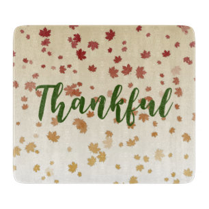 Thanksgiving Maple Leaves Cutting Board