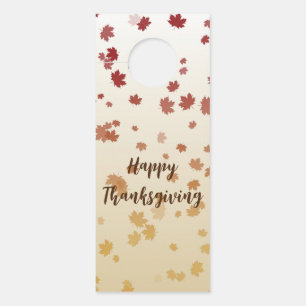 Thanksgiving Maple Leaves Door Hanger