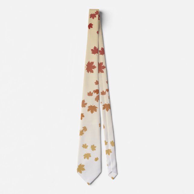 Thanksgiving Maple Leaves Tie (Front)