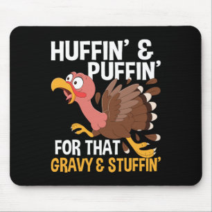 Thanksgiving Marathon Running Turkey Fall Autumn H Mouse Mat