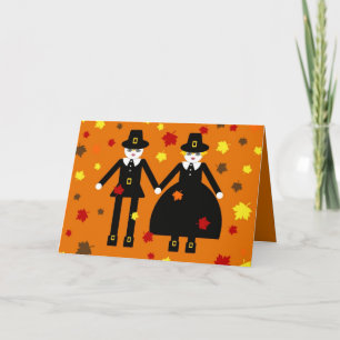 Thanksgiving Martzkin Pilgrim Card © 2012 M. Martz