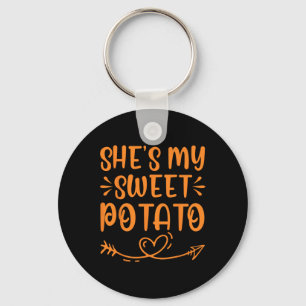 Thanksgiving Matching Couple She's My Sweet Potato Key Ring