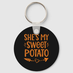 Thanksgiving Matching Couples She's My Sweet Potat Key Ring