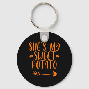 Thanksgiving Matching Couples She's My Sweet Potat Key Ring