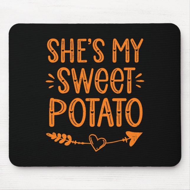 Thanksgiving Matching Couples She's My Sweet Potat Mouse Mat (Front)