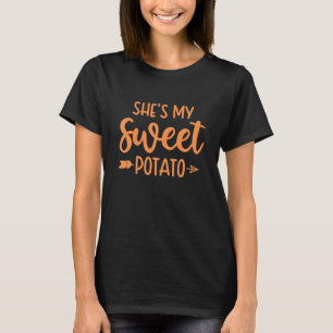 Thanksgiving Matching Couples She's My Sweet T-Shirt