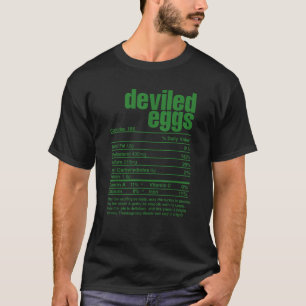 Thanksgiving Matching Deviled Eggs Nutrition Facts T-Shirt