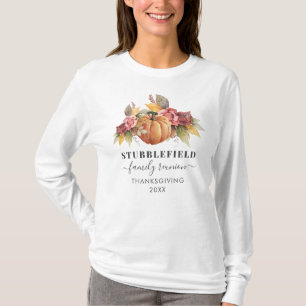 Thanksgiving Matching Family Reunion Pumpkin T-Shirt