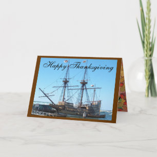 Thanksgiving Mayflower Greeting Card