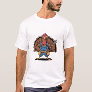 Thanksgiving Mechanic Turkey Mechanic Gobbler T-Shirt
